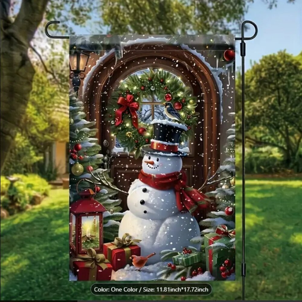 Snowman Yard Flag Christmas Holiday NWT
